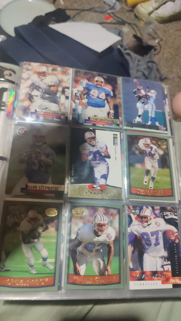 Full Binder Of Football Cards