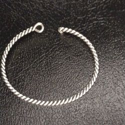 **JAMES AVERY** Twisted Sterling Silver Hook-on Bracelet 