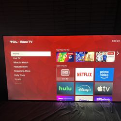55 Inch 4K Roku TCL Smart TV