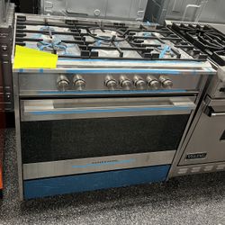 Stainless Steel Fisher & Paykel Range Stove Gas 36” Wide