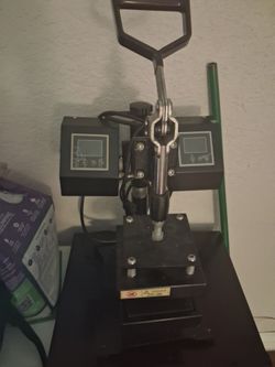 Heat Press Machine with Dual Digital Controls