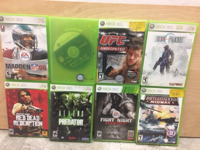 $10 each Xbox 360 Console Games Disc & Cases