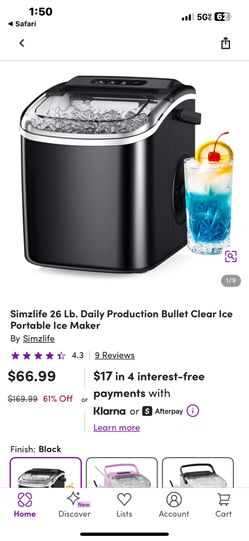 PORTABLE ICE MACHINE MAKER