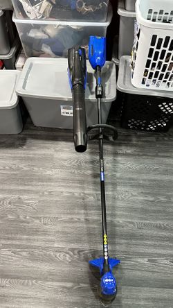 kobalt 40v string trimmer n leaf blower