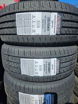 215-55-17 !!! ARISUN AGGRESSOR A/S !!! $290  LAS 4 LLANTAS MONTADAS Y BALANCEO INCLUIDO 👌