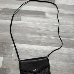 Black Kate Spade cross body bag purse 