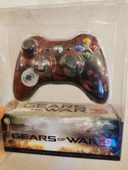 Microsoft Xbox 360 Limited Edition Gears Of War 3 Controller