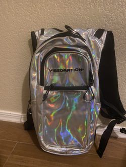 Holographic Silver Vibedration Hydration Bag