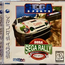 Sega Rally Championship *Netlink* Sega Saturn Retro Game