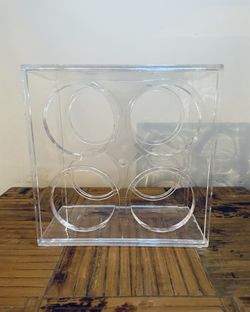 Retro Lucite 4 Bottle Wine Rack