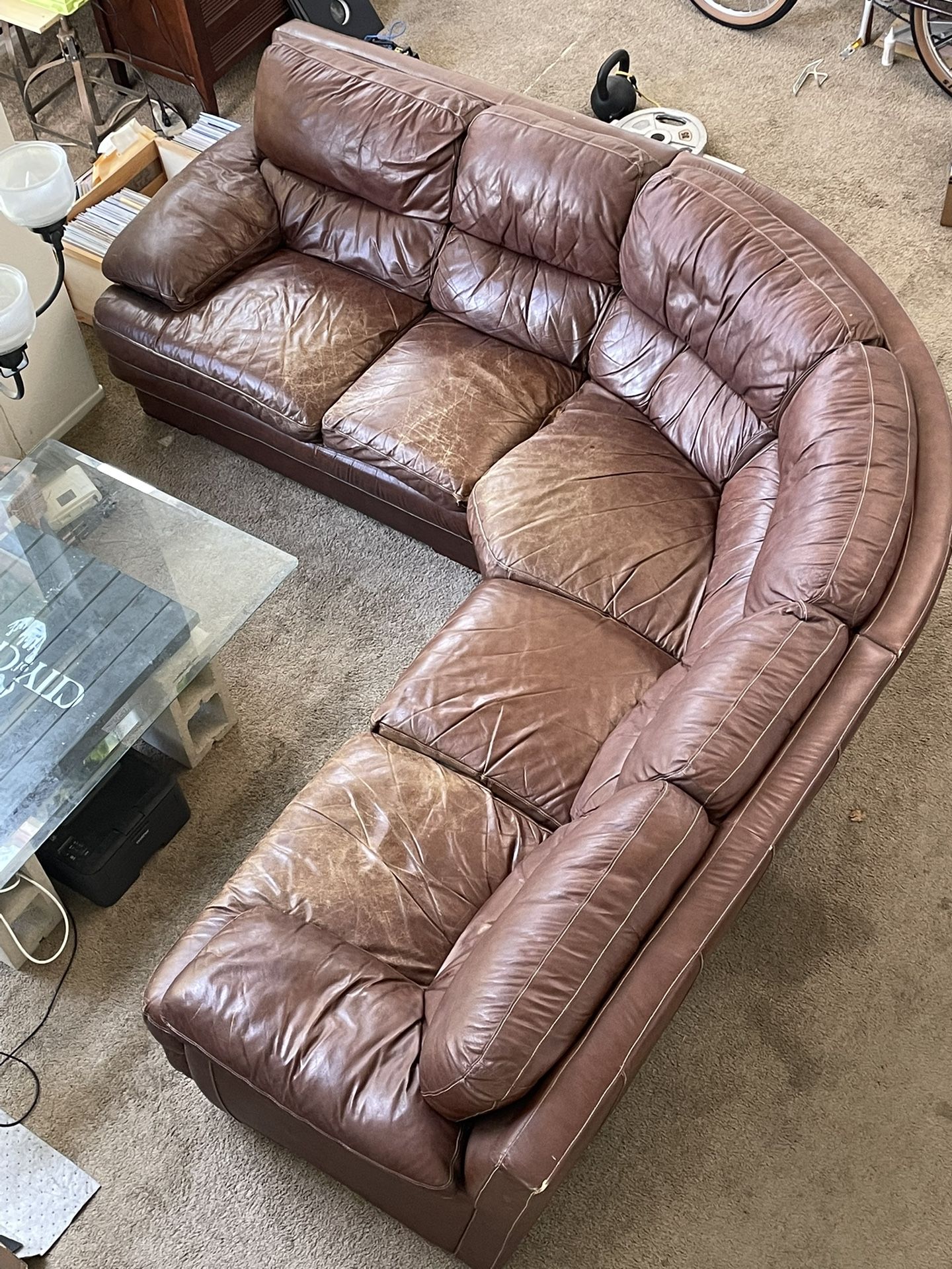 Leather Sectional Couch