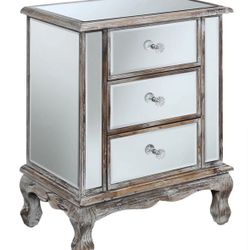 Set Of Mirror Nightstand 