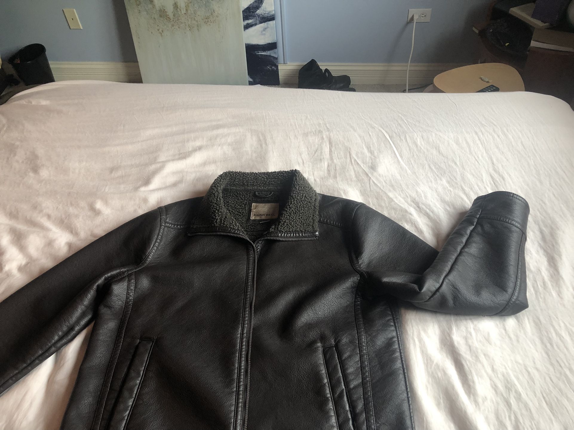 RAINFOREST Men's Leather Jacket XL Dark Brown - Main Image