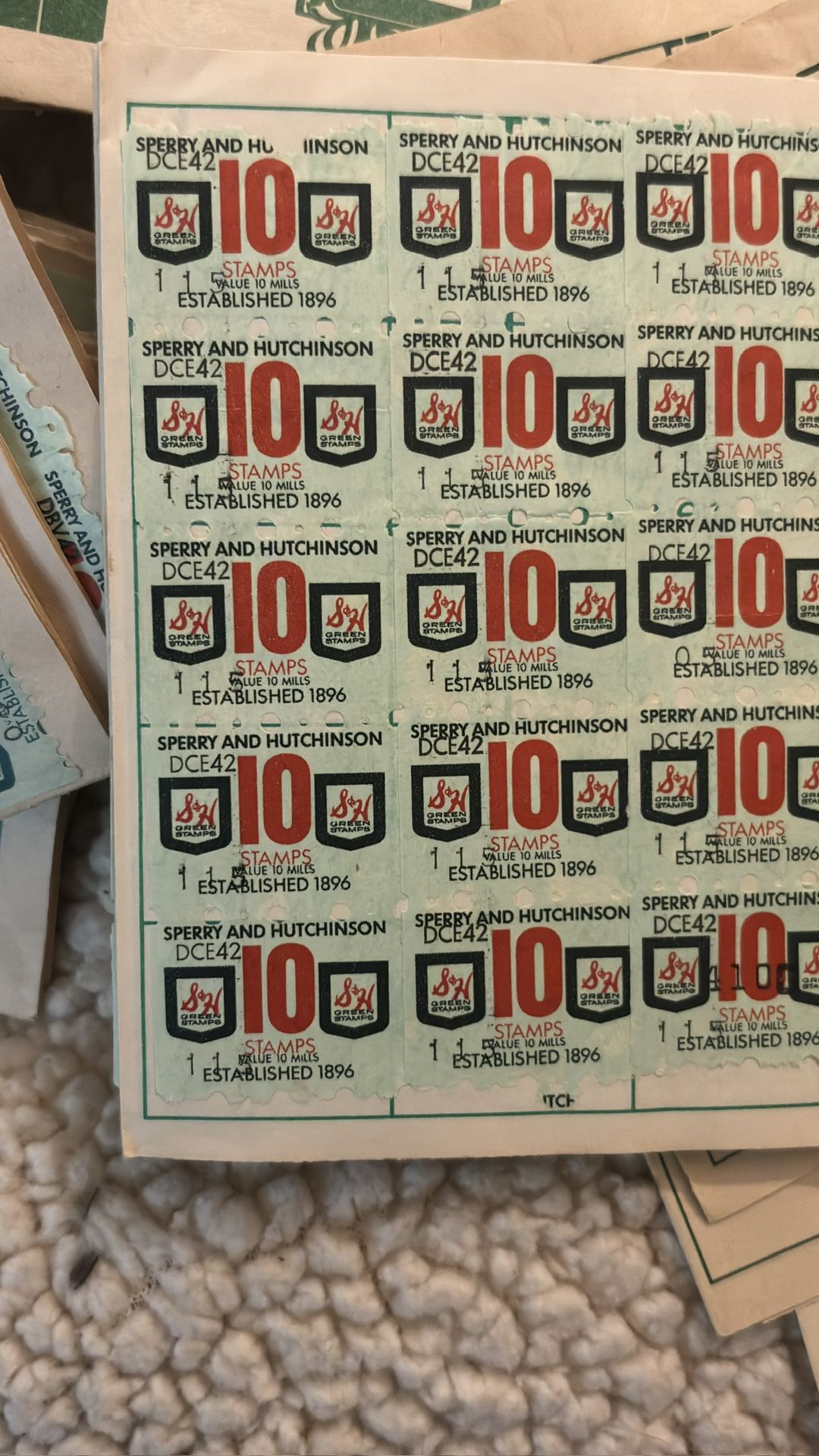 10 Booklets Of Vintage Stamps