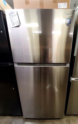 Midea Stainless Steel Top-Freezer Refrigerator