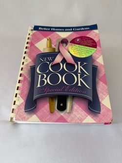 Vintage Better Homes & Gardens New Cook Book Pink Plaid Susan G Komen Edition
