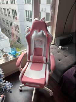Pink gaming chair