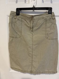 The Dalia Collection Women's Khaki Skirt in size 14