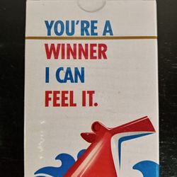 New Carnival Cruise Lines Deck of Playing Cards "You're a Winner I Can Feel It"