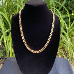 Gold Chain Cuban Necklace 24in 8mm