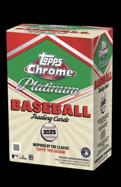 The 2025 Topps Chrome Platinum Baseball Value Blaster Box.