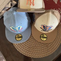 Oakland As Hats Size And Yankees 7 1/4 
