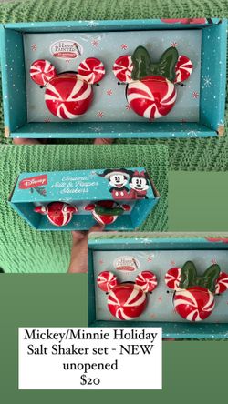 Mickey/Minnie holiday shakers