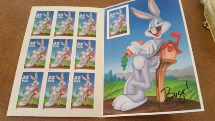Loony tunes collector stamps