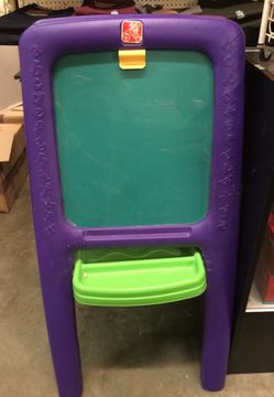 Children chalk and white boards