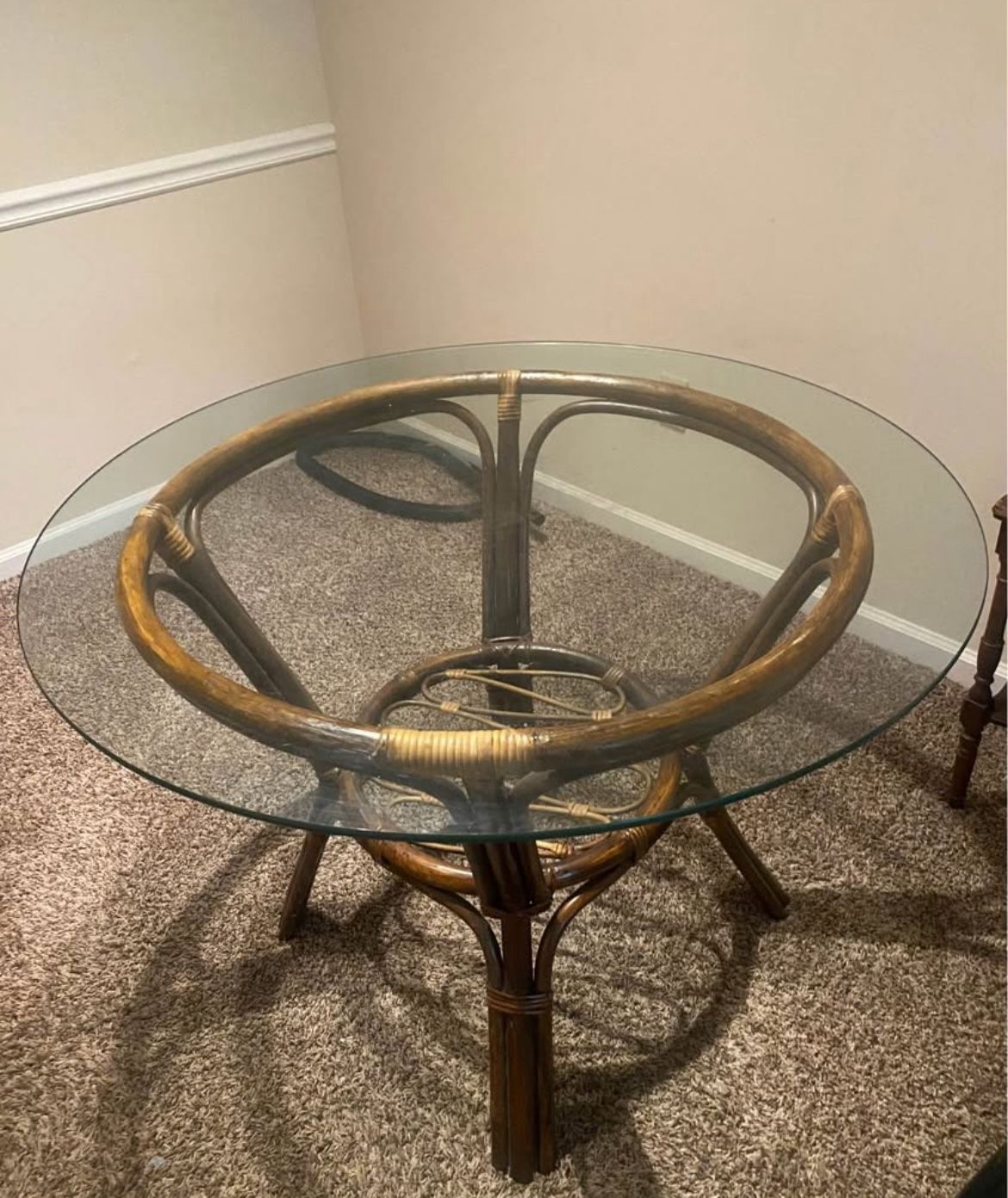 Rattan dining Set  Vintage antique 