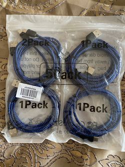 5 pack Fast Charging 3A USB-C to USB-A Cable