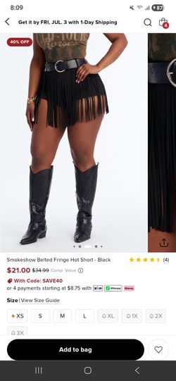 Fashion nova fringe short