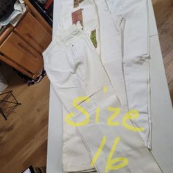 Jeans New White 