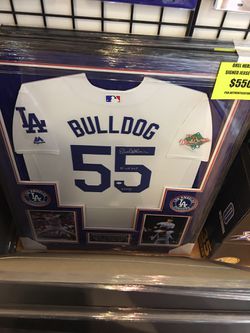 1988 Champions Custom Jersey Autographed By Tommy Lasorda, Kirk Gibson And  Dodger Legend Orel Hershiser In A Frame for Sale in Rowland Heights, CA -  OfferUp