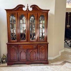 China Cabinet -Solid Cherry Wood