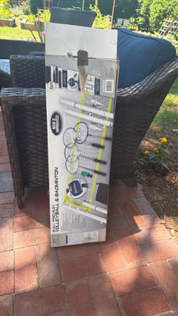 2-1 volleyball and badminton set