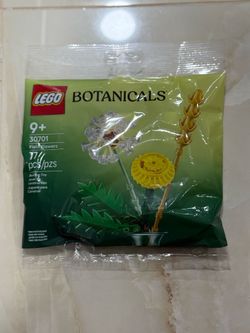 Lego Botanicals Field Flowers Dandelion 30701 Retired Poly Bag New Sealed 2025