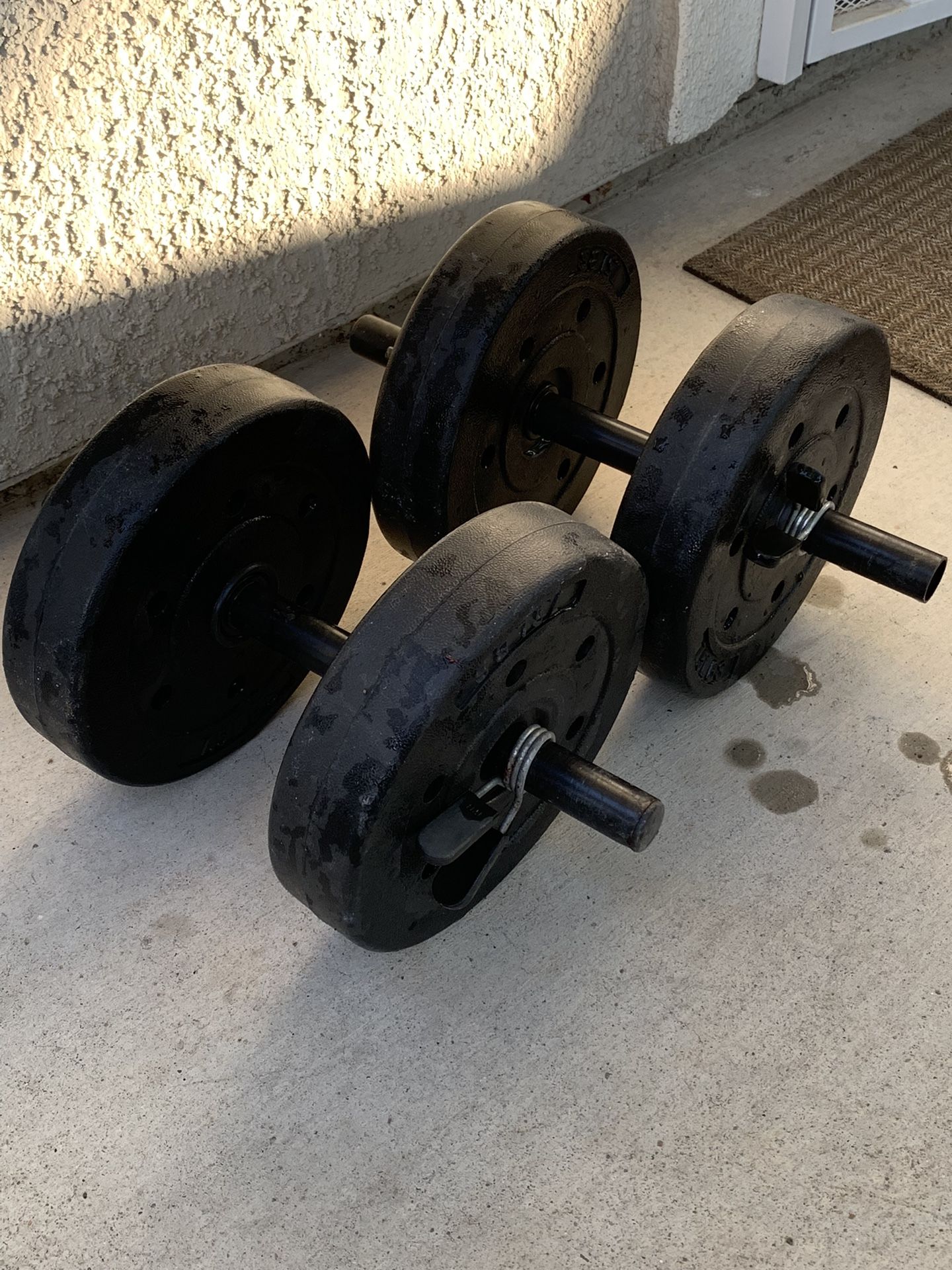 Dumbbells 40 Lbs with collars