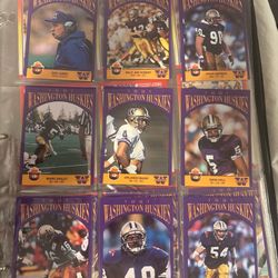 University of Washington  Huskies  UW 1991 Collector Football Cards