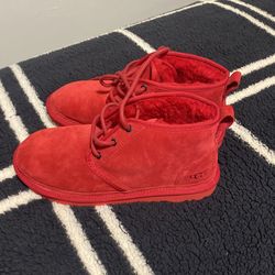 Men Size 9 Red Ugg Boots Brand New