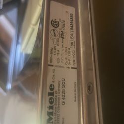 Miele Dishwasher 