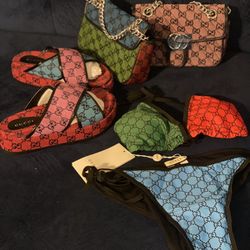 Bikini, Shoes, Purses , Hat 