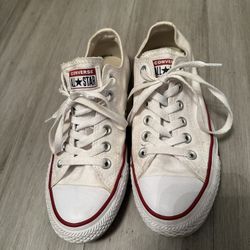 White Low Top Converse 