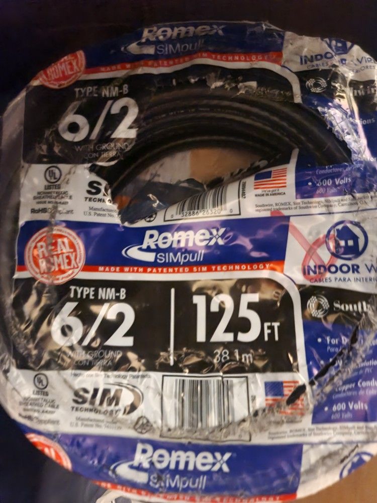 6/2 Romex 125ft 
