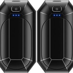 Hand Warmers Rechargeable, 2 Pack 4000mAh Electric Portable Pocket Heater, Heat Therapy Great for Outdoors, Hunting, Golf, Camping