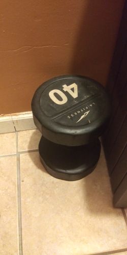 40 lb dumbell single