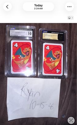 Charizard Pokémon playing cards, 2021 Japan UNO Version