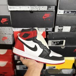 Jordan Satin Black Toe 1s size 12W 10.5M (Tried On) 