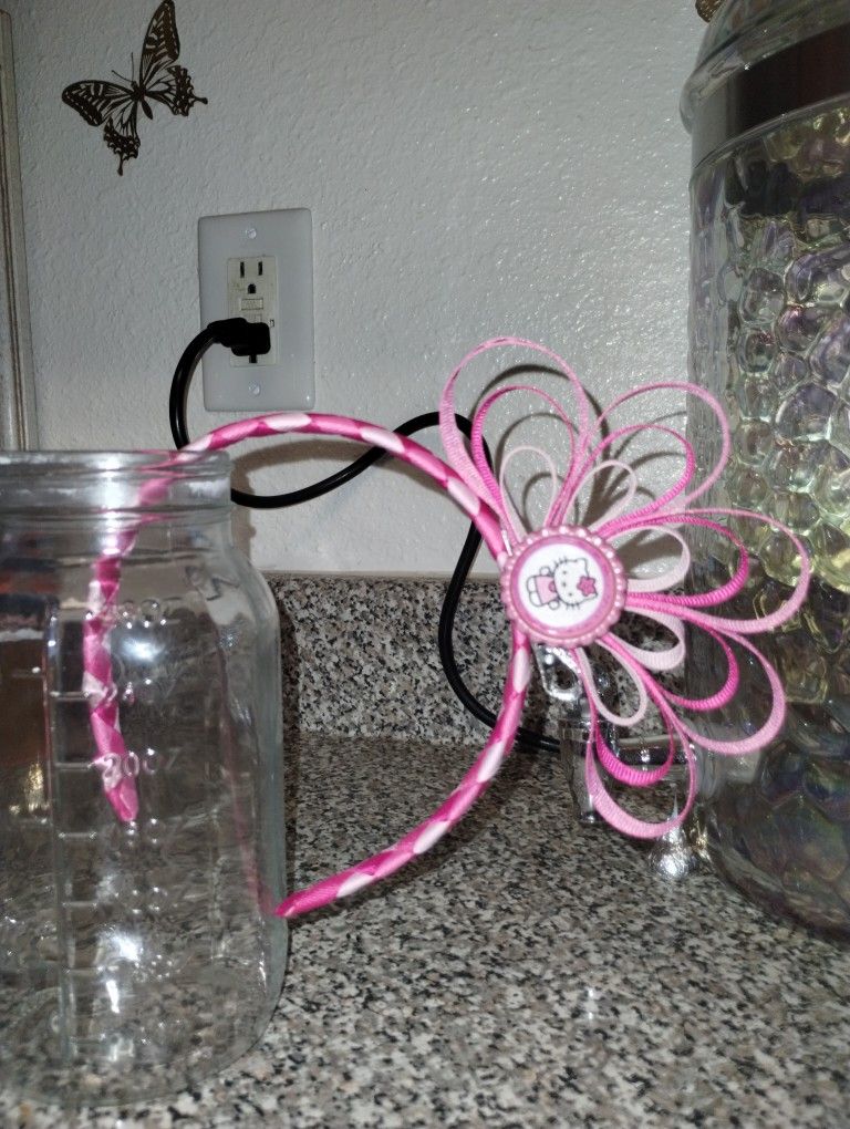 Headband And Removable Hello Kitty Inspired Hairbow