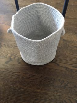 Soft Blue Melange Bin Basket 